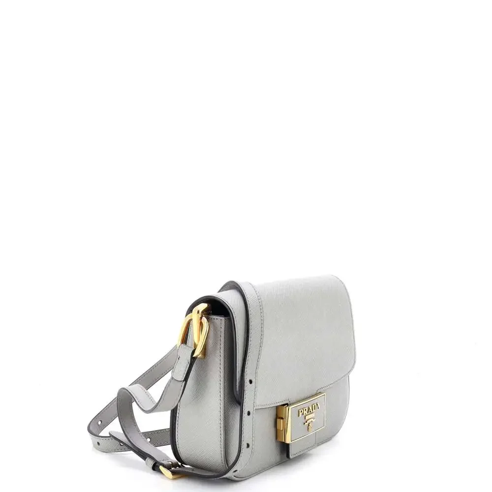 Prada Embleme Flap Bag Saffiano Leather #230004P21B - Picture 2 of 6
